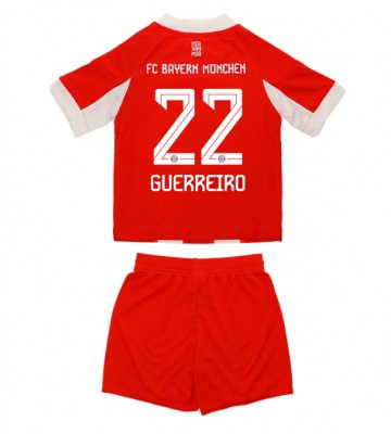 Bayern Munich Raphael Guerreiro #22 Hemmaställ Barn 2025-26 Kortärmad (+ Korta byxor) Bayern Munich Raphael Guerreiro #22 Hemmaställ Barn 2025-26 Kortärmad (+ Korta byxor)